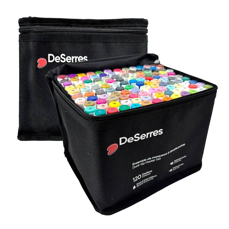 Alcohol Dual-Tip Marker Set - 120pcs