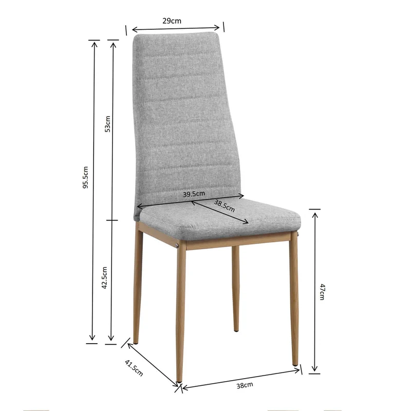 Chaise Carla : Style intemporel en tissu