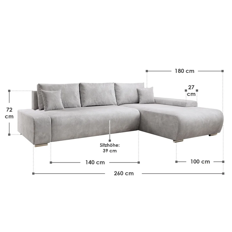 Canapé Iseo avec fonction couchage