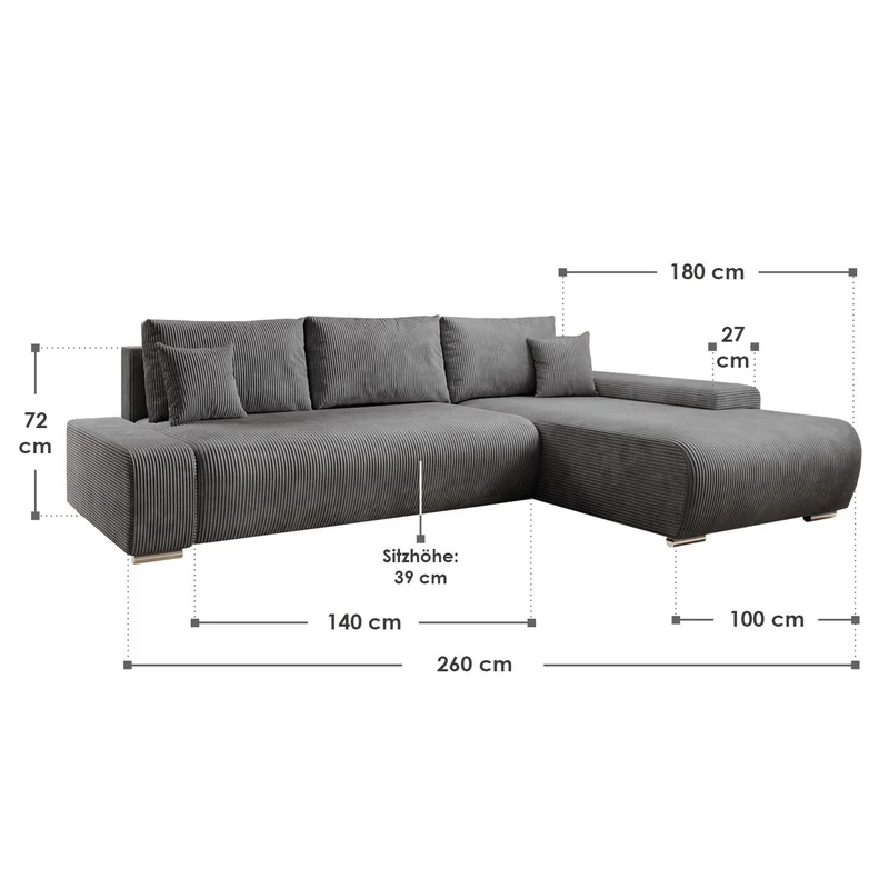 Canapé Iseo avec fonction couchage