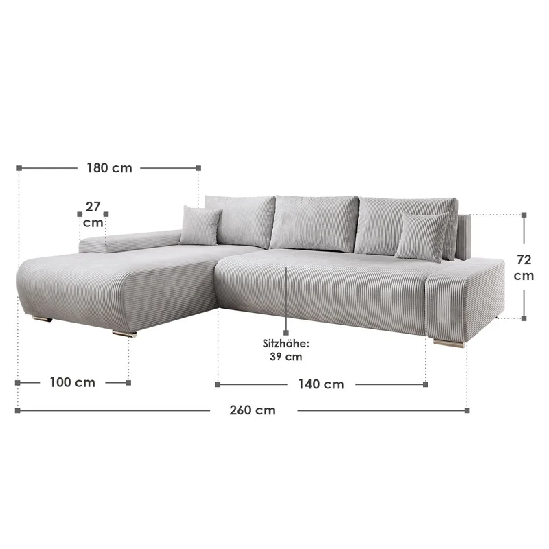 Canapé Iseo avec fonction couchage