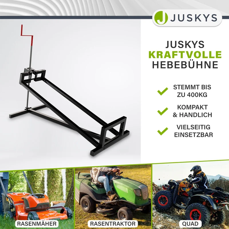 Lève-tracteur tondeuse jusqu'à 400 kg