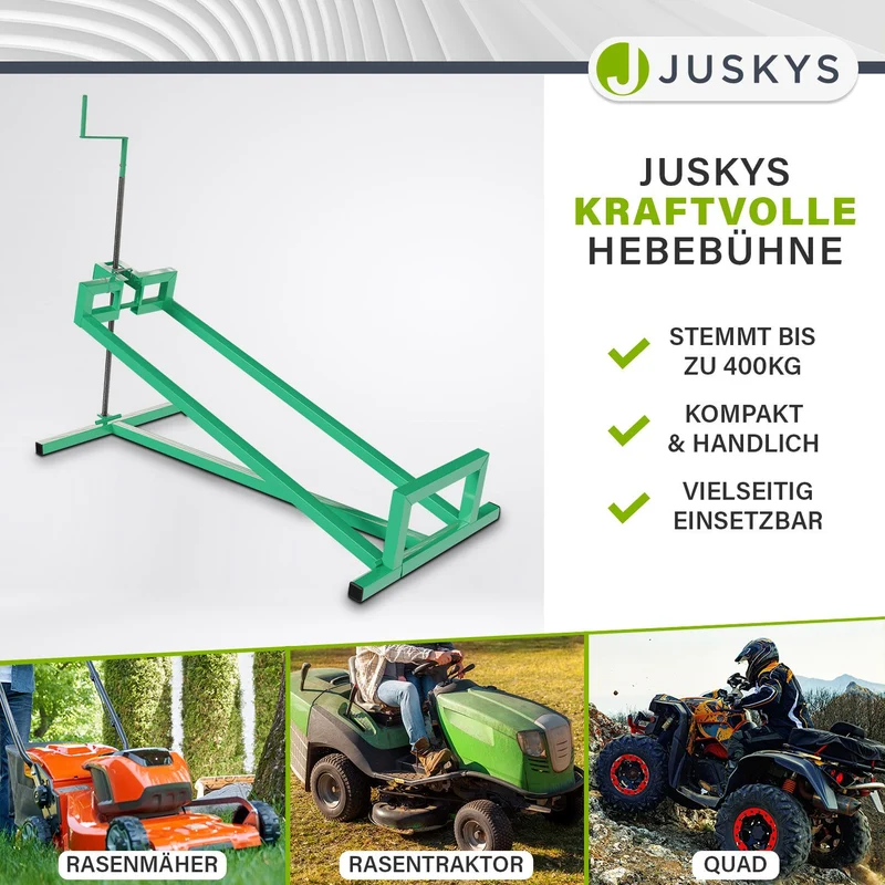 Lève-tracteur tondeuse jusqu'à 400 kg
