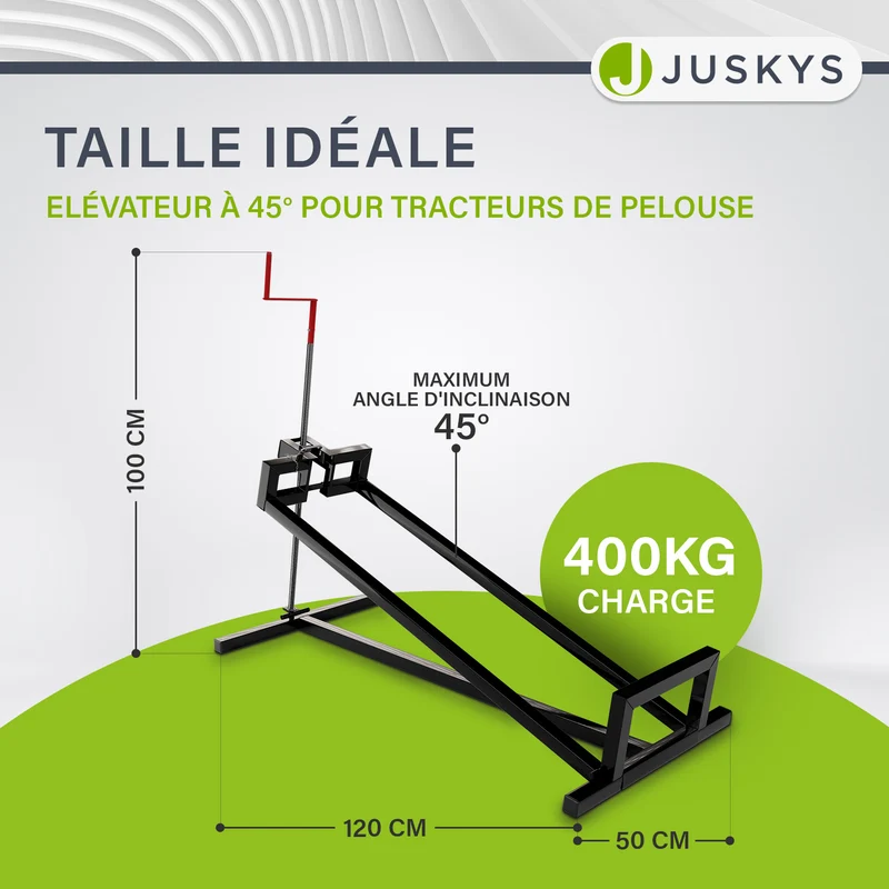 Lève-tracteur tondeuse jusqu'à 400 kg