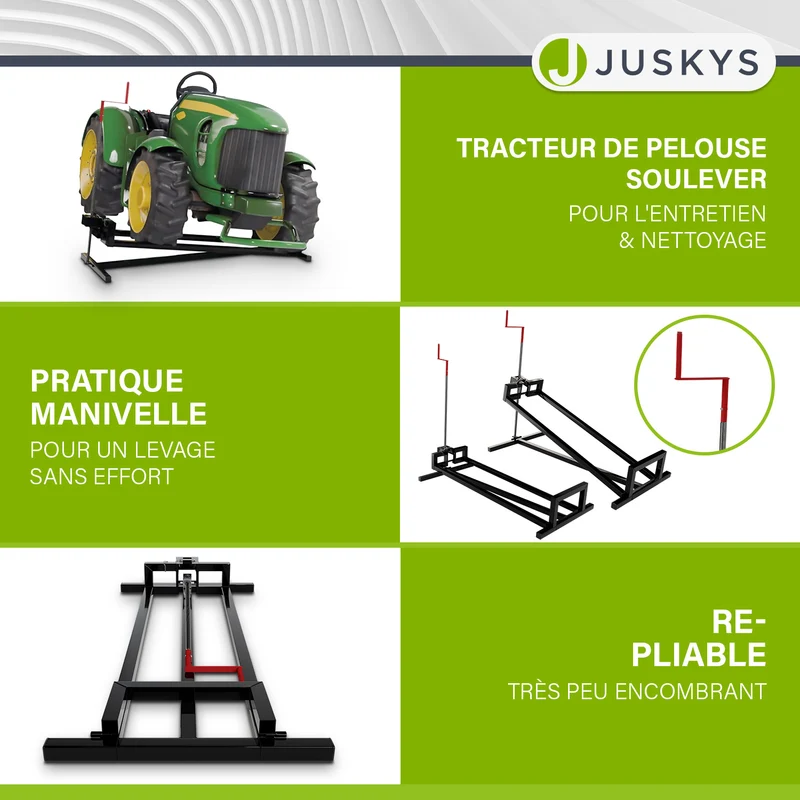 Lève-tracteur tondeuse jusqu'à 400 kg