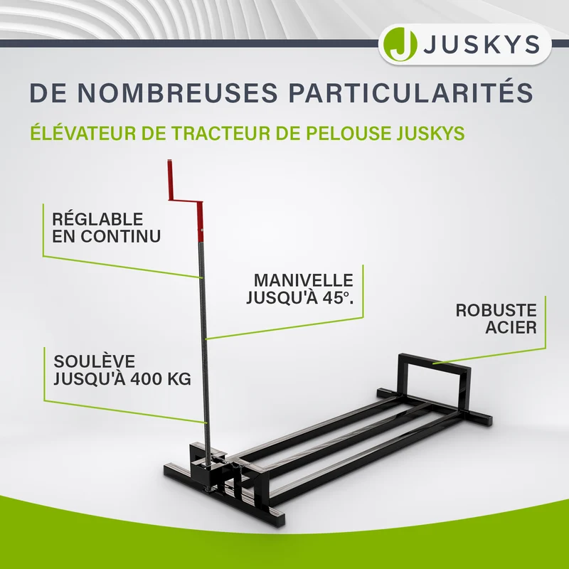 Lève-tracteur tondeuse jusqu'à 400 kg