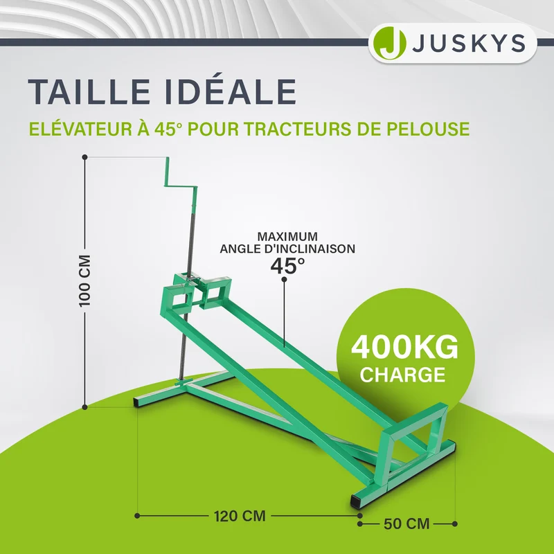 Lève-tracteur tondeuse jusqu'à 400 kg