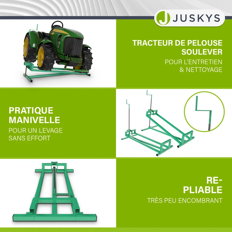 Lève-tracteur tondeuse jusqu'à 400 kg