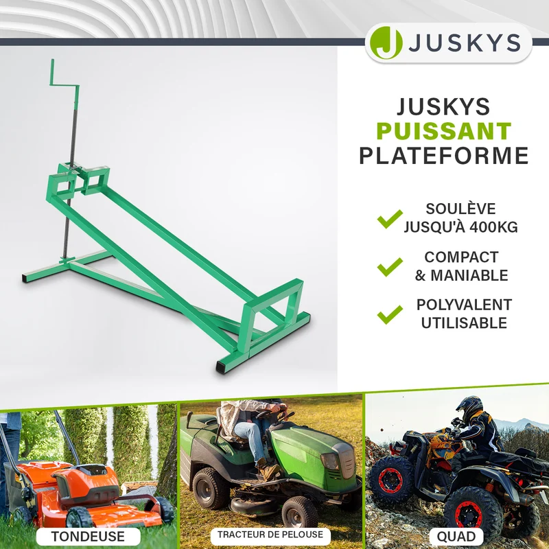 Lève-tracteur tondeuse jusqu'à 400 kg