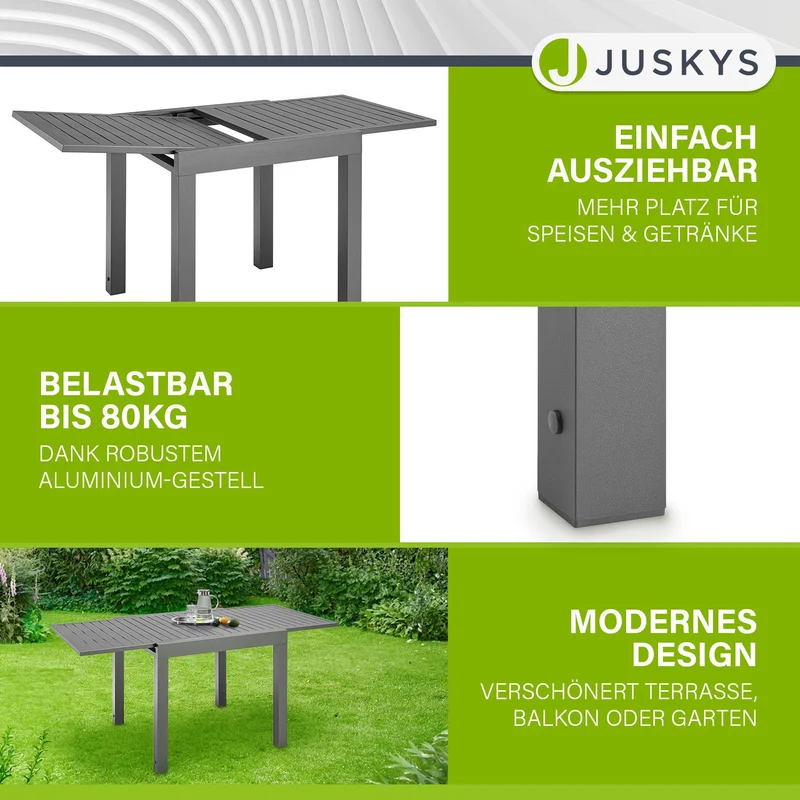 Table de jardin extensible Laki
