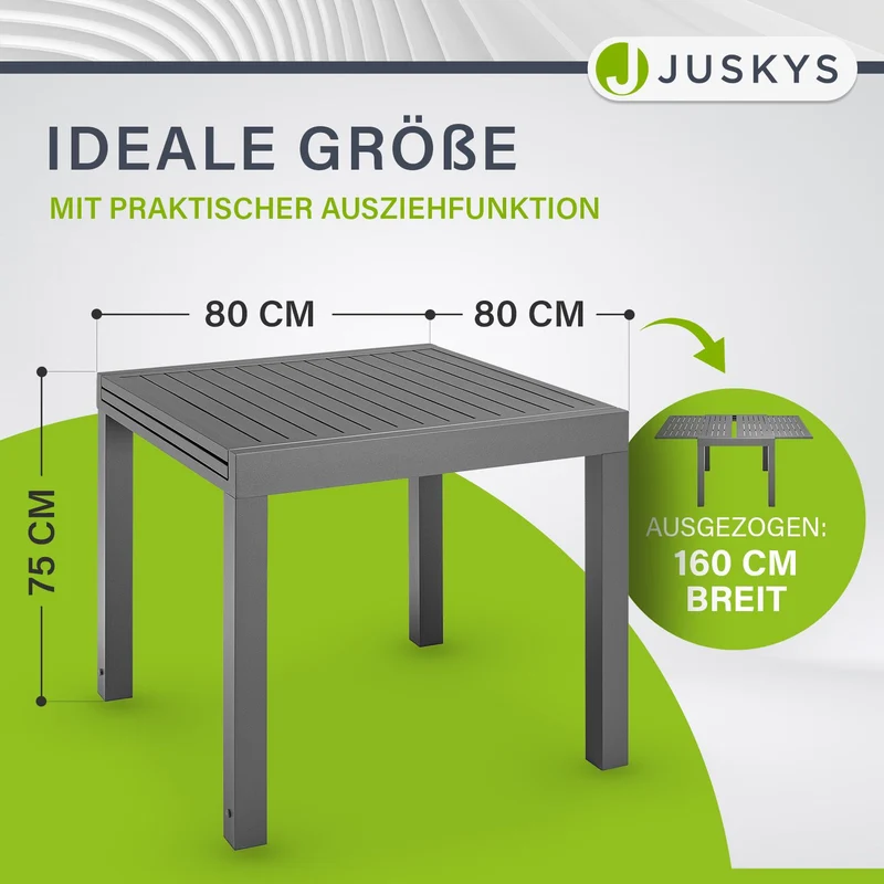 Table de jardin extensible Laki