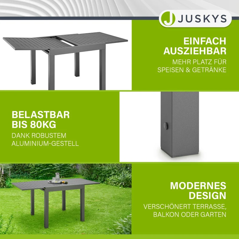 Table de jardin extensible Laki