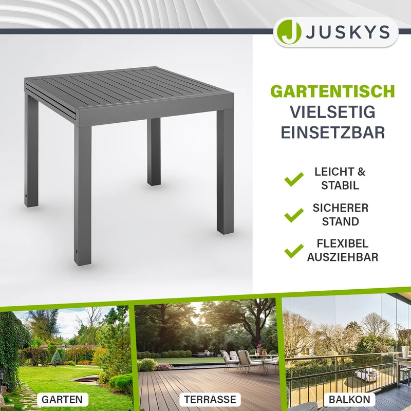 Table de jardin extensible Laki