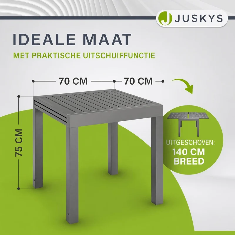 Table de jardin extensible Laki