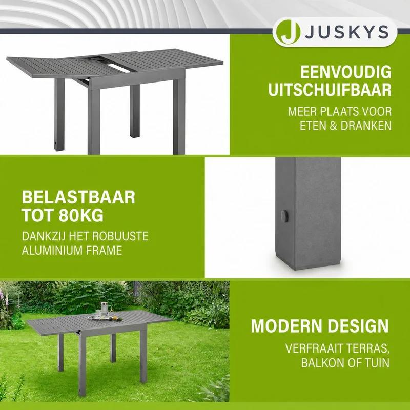 Table de jardin extensible Laki