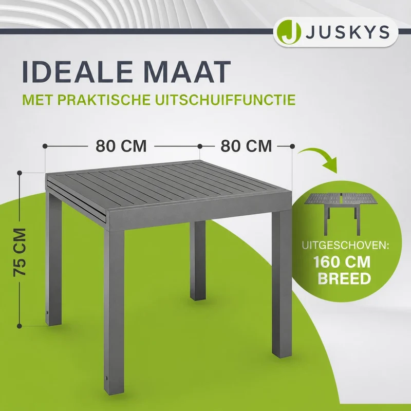Table de jardin extensible Laki