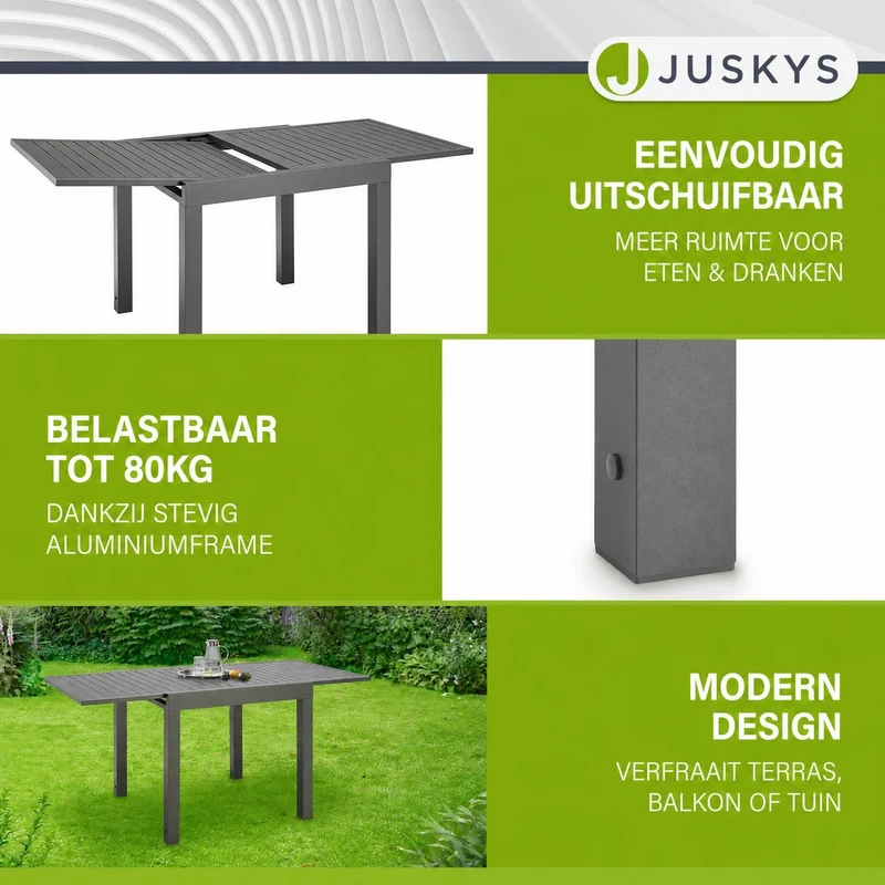 Table de jardin extensible Laki