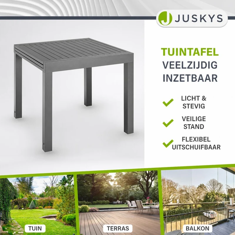 Table de jardin extensible Laki