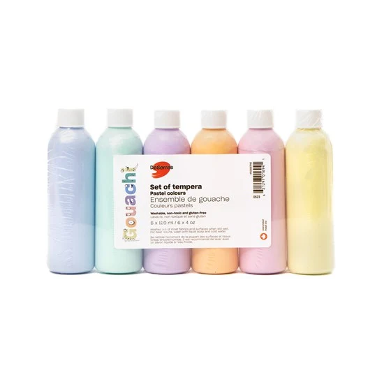 Washable tempera set - pastel - 5x237ml