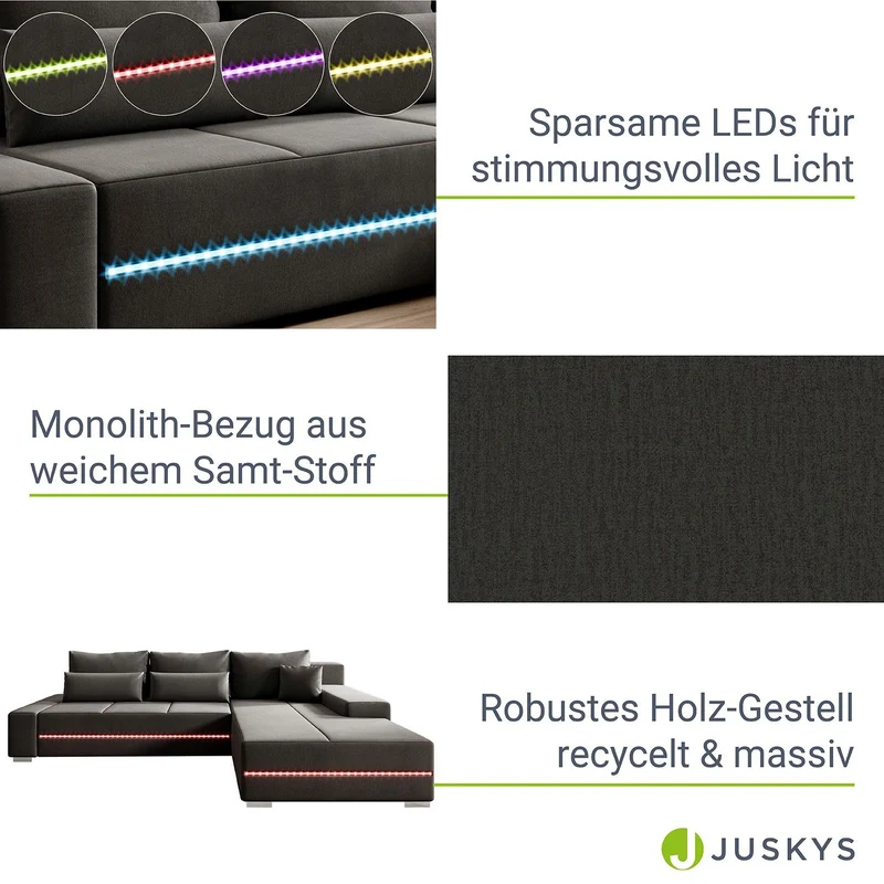 Canapé Davos avec LED