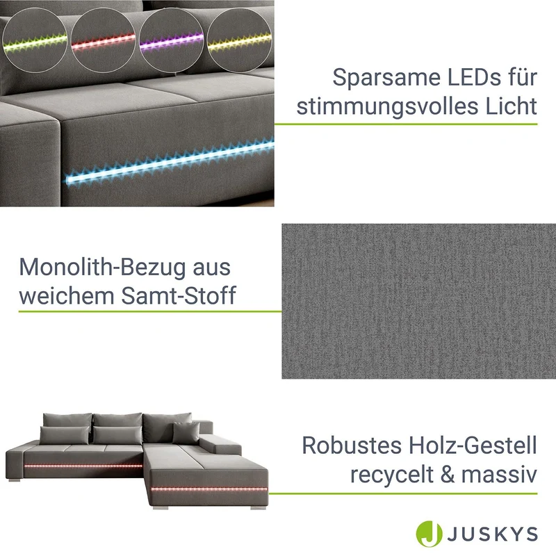 Canapé Davos avec LED