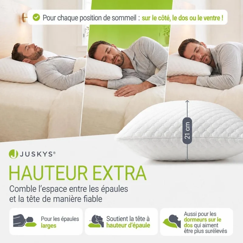 Oreillers à mémoire de forme