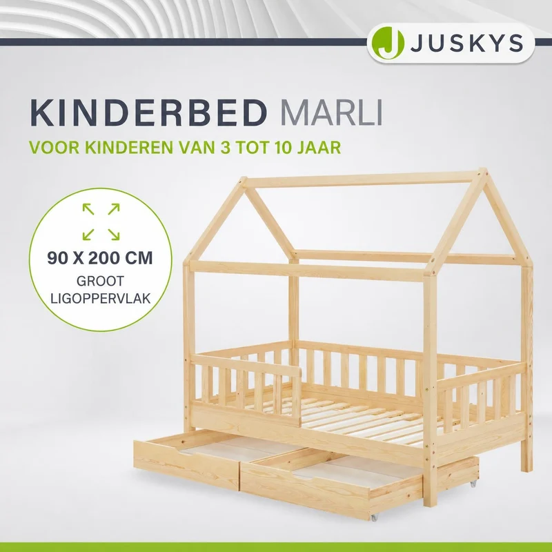 Lit enfant Marli 90 x 200 cm avec sommier