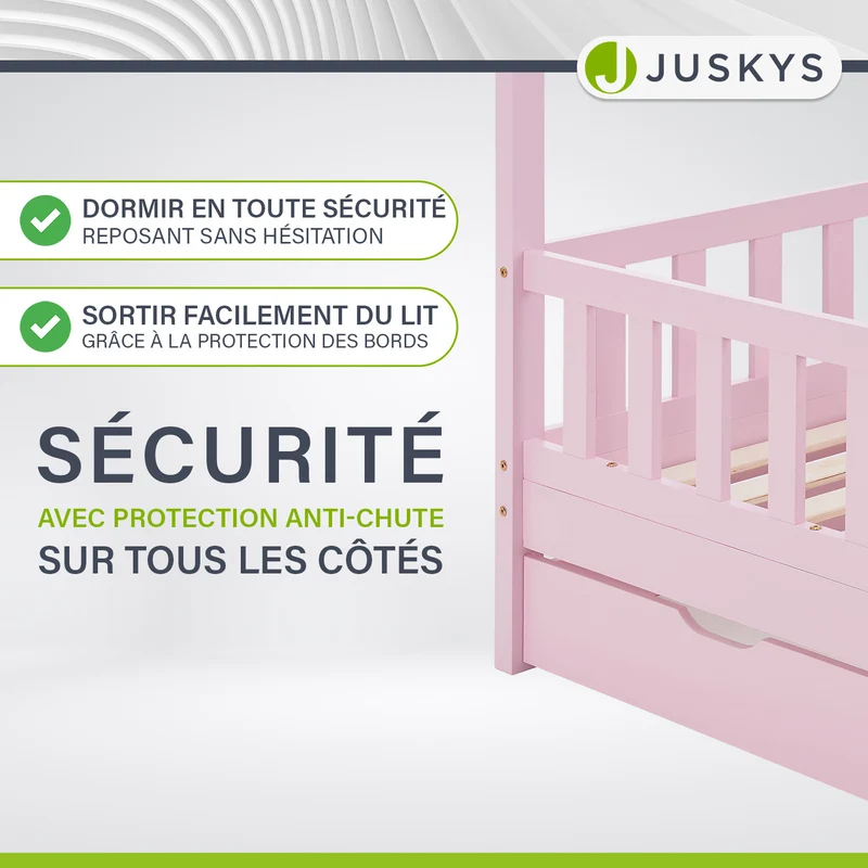 Lit enfant Marli 90 x 200 cm avec sommier