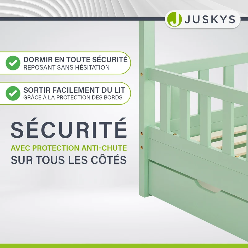 Lit enfant Marli 90 x 200 cm avec sommier