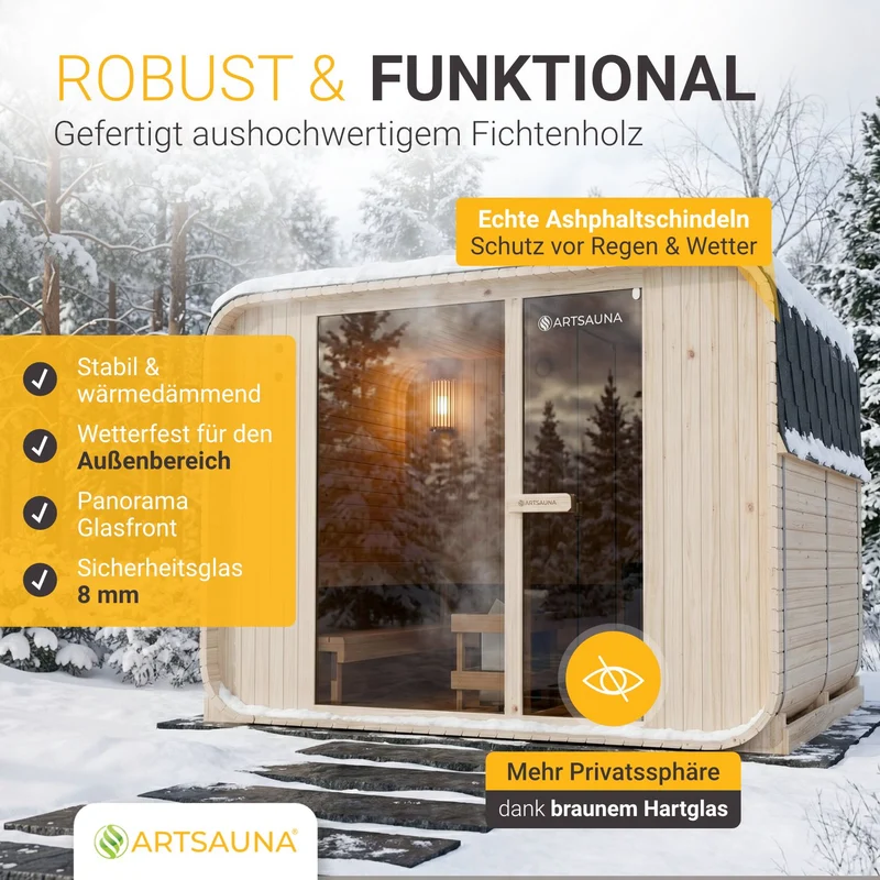 Sauna finlandais Fjora XXL