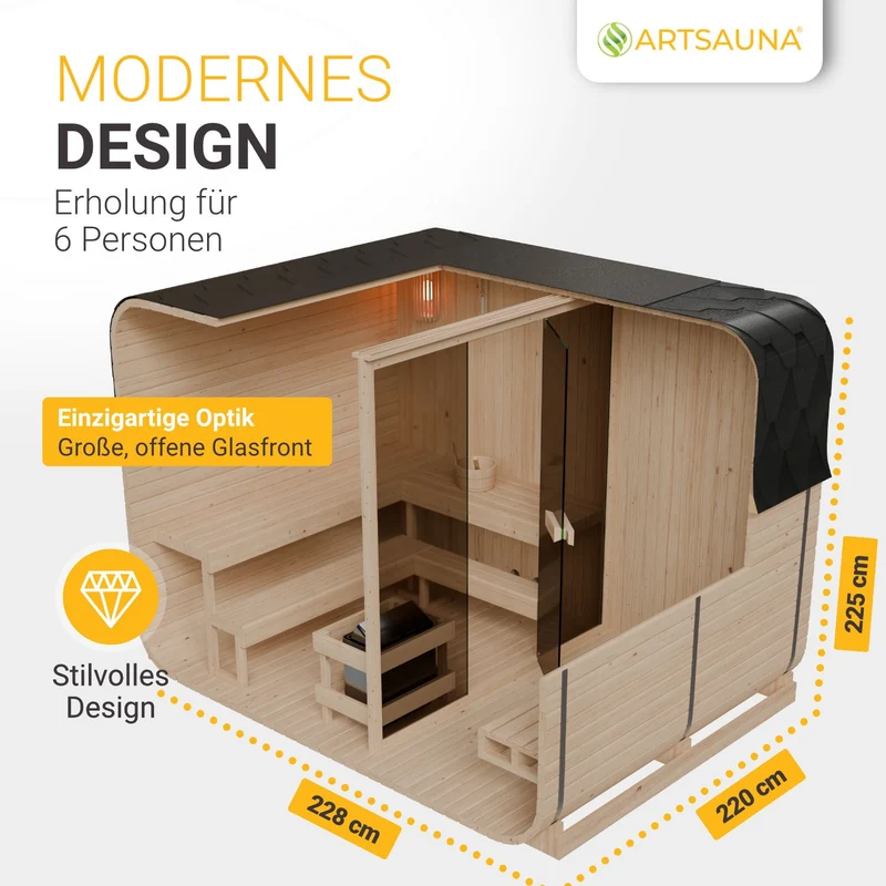 Sauna finlandais Fjora XXL