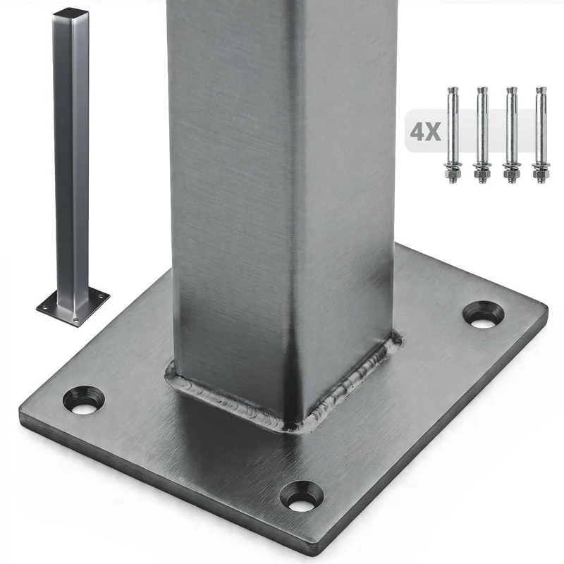 Platine à visser pour clôture WPC