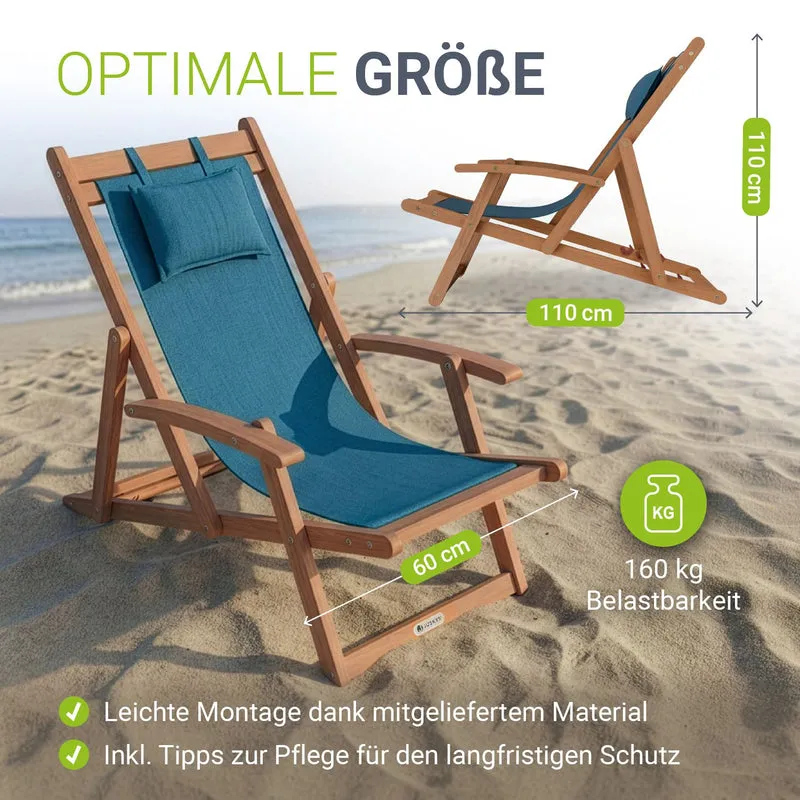 Transat de plage pliant Tavira