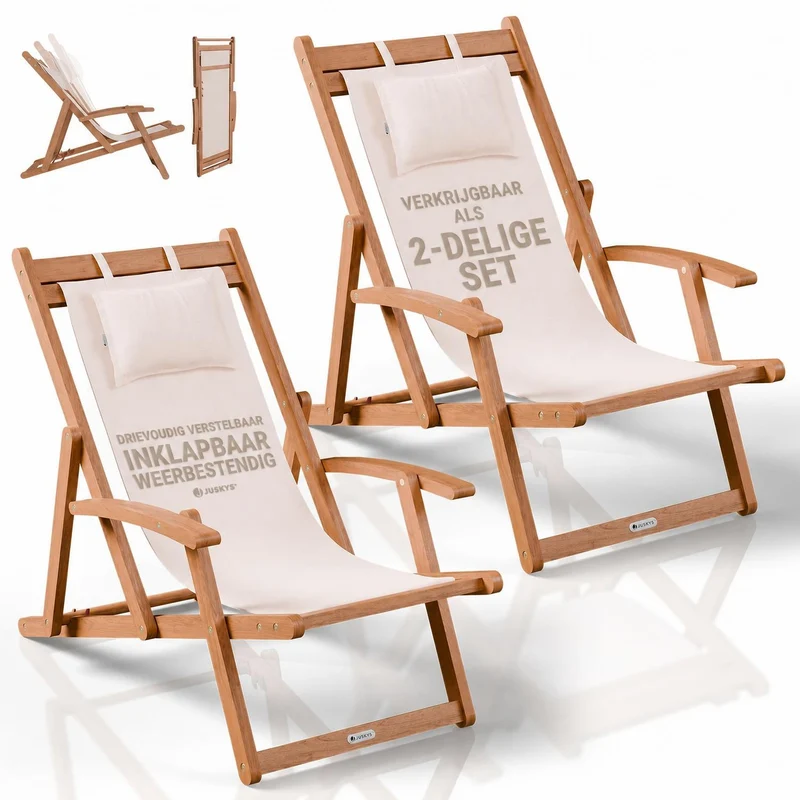 Transat de plage pliant Tavira