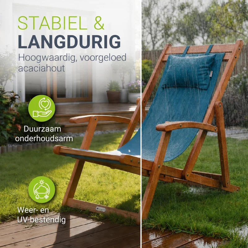 Transat de plage pliant Tavira