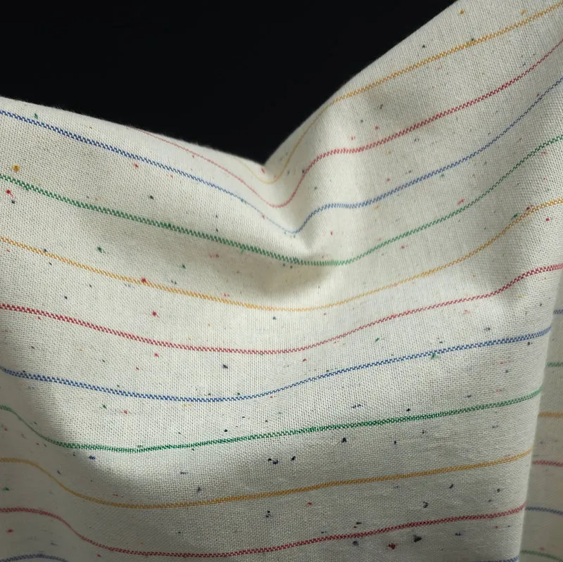 Canevas recyclé tweed rayé | Tissé teint multicolore | Katia Fabrics