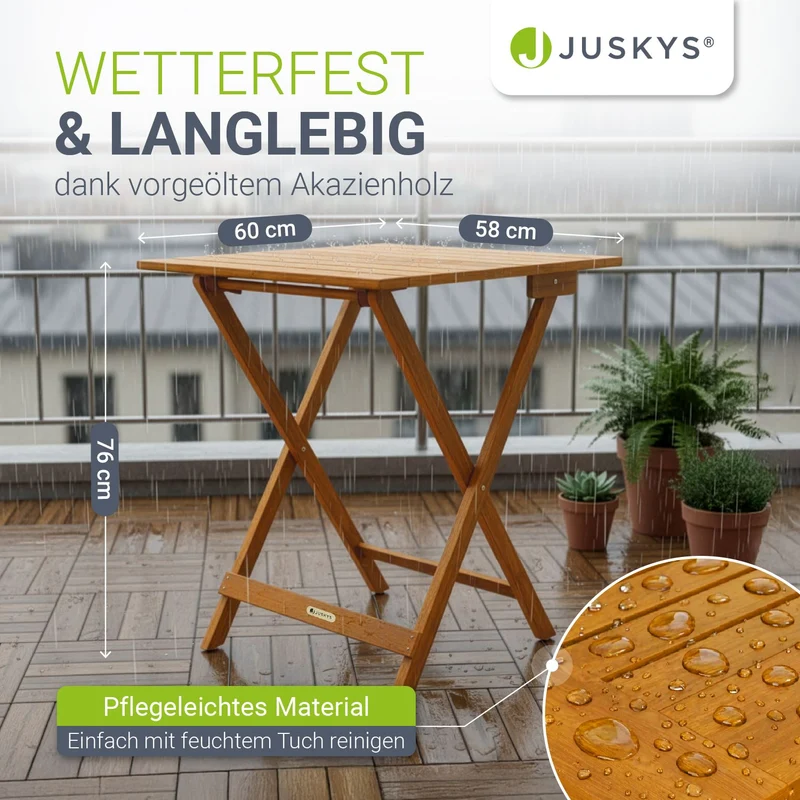 Table en bois pliable Zadar