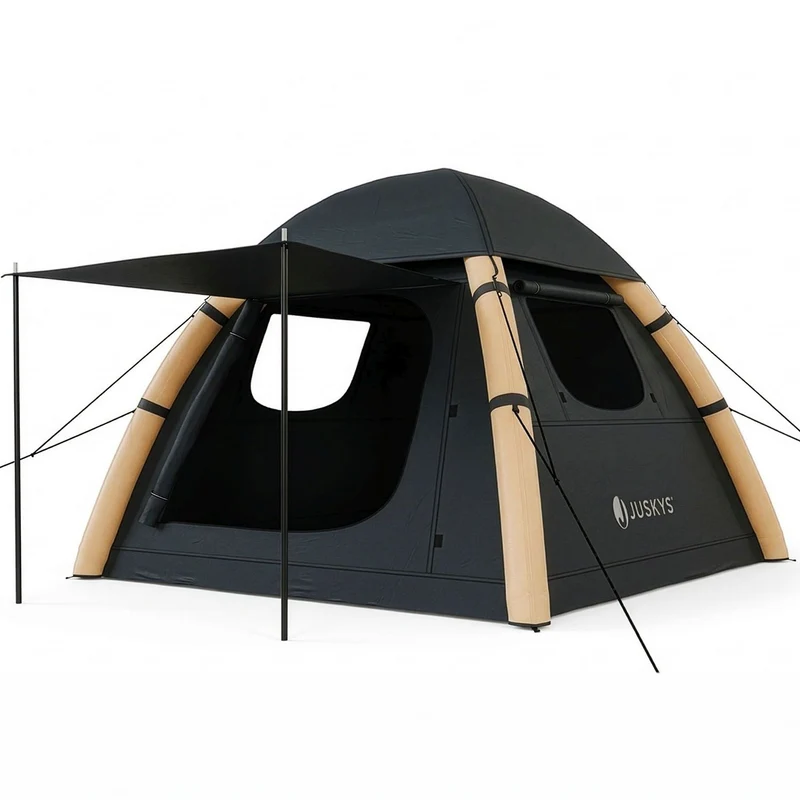 Tente gonflable avec accessoires pour 1 à 4 personnes