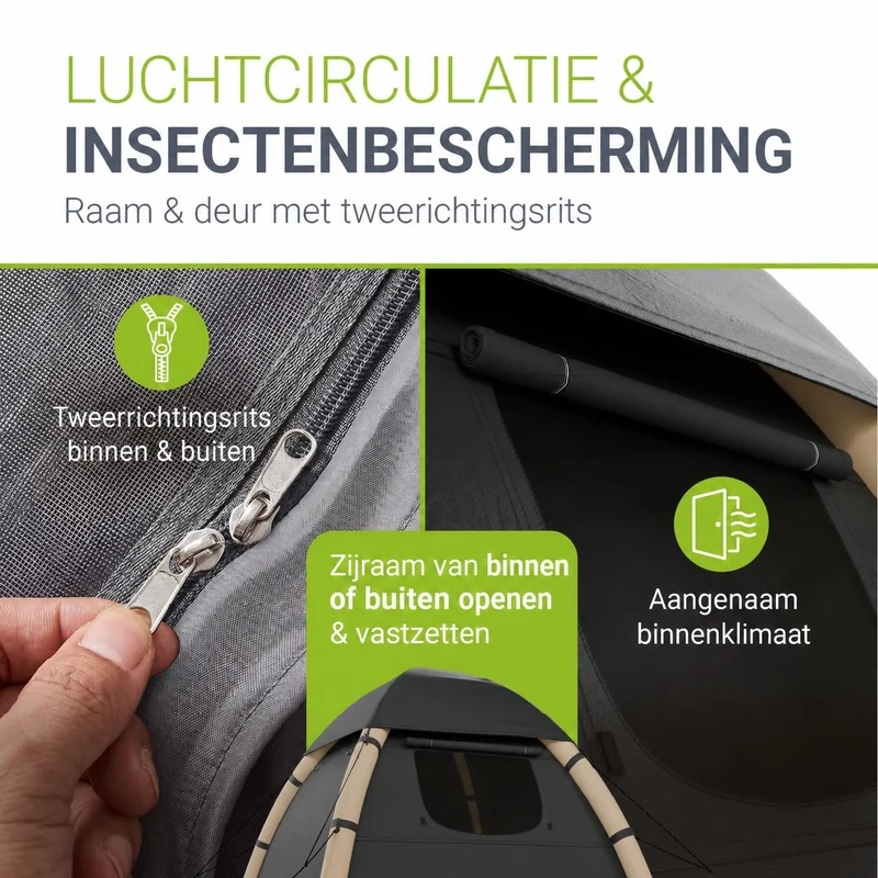 Tente gonflable avec accessoires pour 1 à 4 personnes