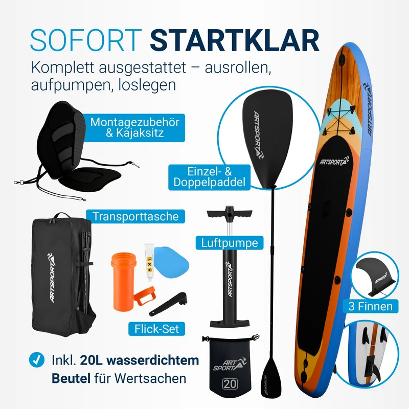 Stand up paddle avec siège kayak