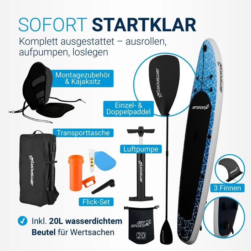 Stand up paddle avec siège kayak