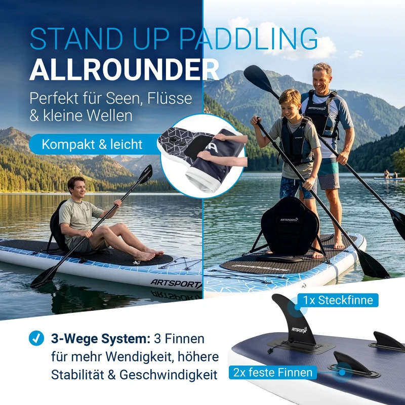 Stand up paddle avec siège kayak