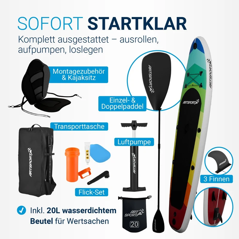 Stand up paddle avec siège kayak