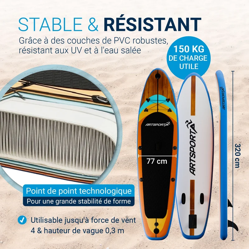 Stand up paddle avec siège kayak