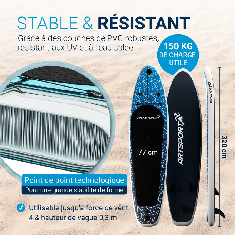 Stand up paddle avec siège kayak