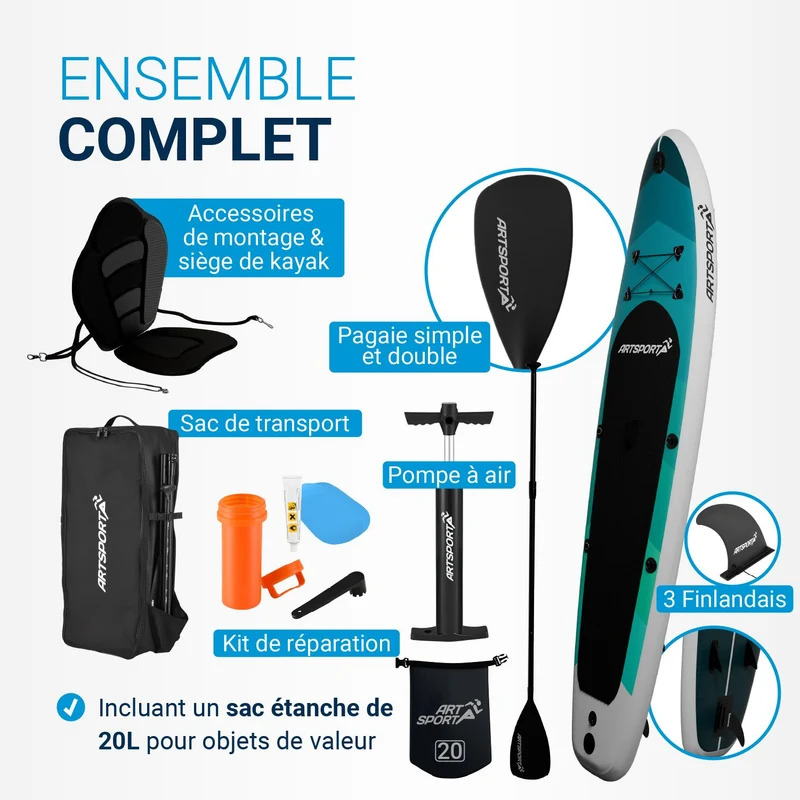 Stand up paddle avec siège kayak