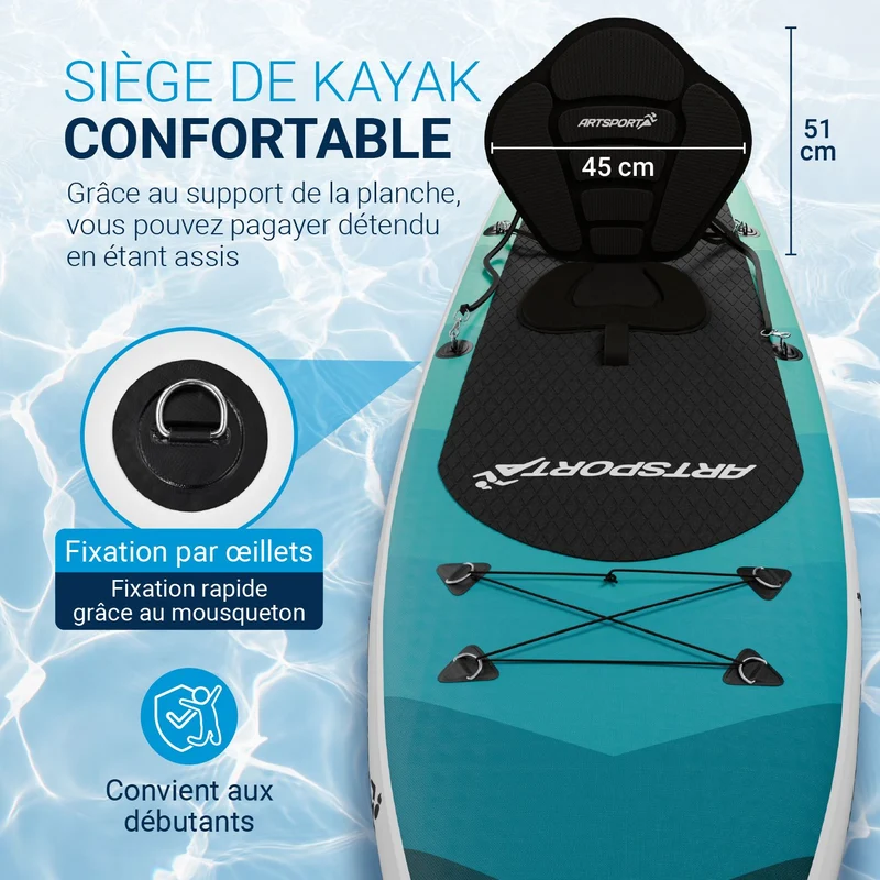 Stand up paddle avec siège kayak