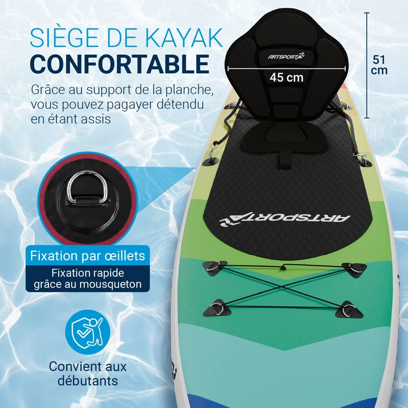 Stand up paddle avec siège kayak