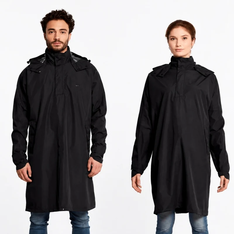 Poncho de pluie vélo Basil Mosse unisexe