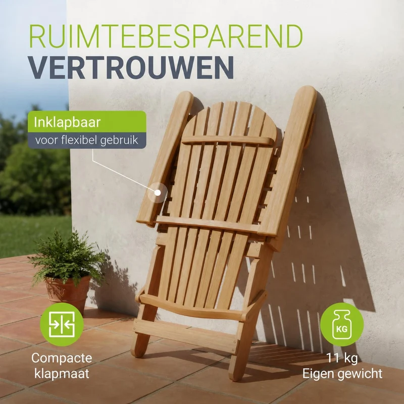 Chaise longue pliante de jardin Korfu